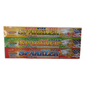 LG #10 Gold Sparkler 12 Pack
